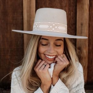 Lack Of Color Cream and White Rancher Hat
